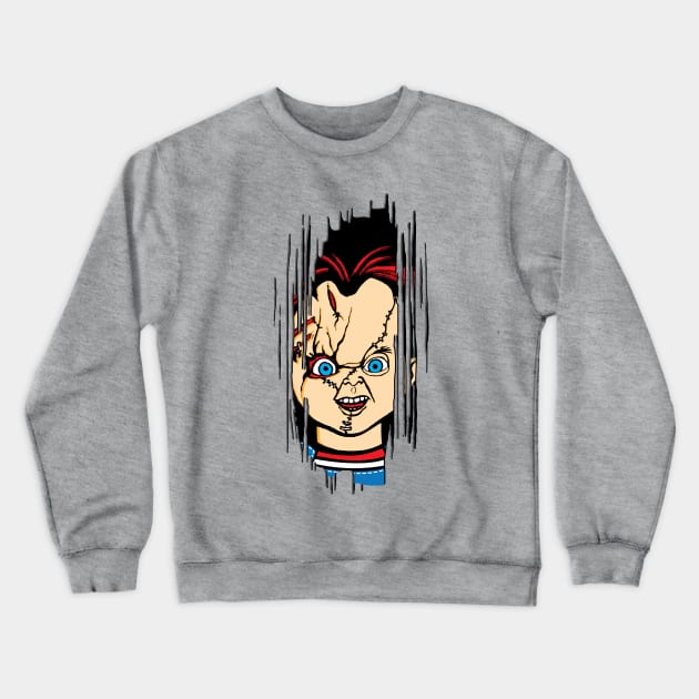 Here's Chucky! Crewneck Sweatshirt by Daletheskater